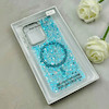 قاب گوشی Galaxy A17 سامسونگ اورجینال Fashion Case مگ سیف دار رزینی لنز کرومی شاین آبی کد 118785