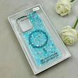 قاب گوشی Galaxy A17 سامسونگ اورجینال Fashion Case مگ سیف دار رزینی لنز کرومی شاین آبی کد 118785