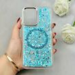 قاب گوشی Galaxy A17 سامسونگ اورجینال Fashion Case مگ سیف دار رزینی لنز کرومی شاین آبی کد 118785