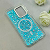 قاب گوشی Galaxy A17 سامسونگ اورجینال Fashion Case مگ سیف دار رزینی لنز کرومی شاین آبی کد 118785