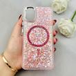 قاب گوشی Galaxy A51 سامسونگ اورجینال Fashion Case مگ سیف دار رزینی لنز کرومی شاین صورتی کد 118794
