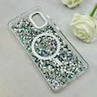 قاب گوشی Galaxy A51 سامسونگ اورجینال Fashion Case مگ سیف دار رزینی لنز کرومی شاین مشکی کد 118795