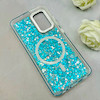 قاب گوشی Galaxy A32 4G سامسونگ اورجینال Fashion Case مگ سیف دار رزینی لنز کرومی شاین آبی کد 118808
