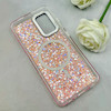 قاب گوشی Galaxy A32 4G سامسونگ اورجینال Fashion Case مگ سیف دار رزینی لنز کرومی شاین صورتی کد 118809