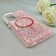 قاب گوشی Galaxy A52 4G - Galaxy A52 5G - Galaxy A52S سامسونگ اورجینال Fashion Case مگ سیف دار رزینی لنز کرومی شاین صورتی کد 118810