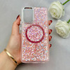 قاب گوشی Galaxy A52 4G - Galaxy A52 5G - Galaxy A52S سامسونگ اورجینال Fashion Case مگ سیف دار رزینی لنز کرومی شاین صورتی کد 118810