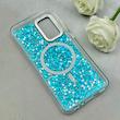 قاب گوشی Galaxy A52 4G - Galaxy A52 5G - Galaxy A52S سامسونگ اورجینال Fashion Case مگ سیف دار رزینی لنز کرومی شاین آبی کد 118811