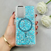 قاب گوشی Galaxy A52 4G - Galaxy A52 5G - Galaxy A52S سامسونگ اورجینال Fashion Case مگ سیف دار رزینی لنز کرومی شاین آبی کد 118811