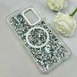 قاب گوشی Galaxy A52 4G - Galaxy A52 5G - Galaxy A52S سامسونگ اورجینال Fashion Case مگ سیف دار رزینی لنز کرومی شاین مشکی کد 118812