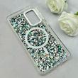 قاب گوشی Galaxy S20 FE - Galaxy S21 FE سامسونگ اورجینال Fashion Case مگ سیف دار رزینی لنز کرومی شاین مشکی کد 118815