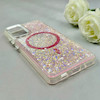 قاب گوشی Galaxy S20 FE - Galaxy S21 FE سامسونگ اورجینال Fashion Case مگ سیف دار رزینی لنز کرومی شاین صورتی کد 118817