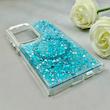 قاب گوشی Galaxy S24 Ultra سامسونگ اورجینال Fashion Case مگ سیف دار رزینی لنز کرومی شاین آبی کد 118826