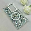 قاب گوشی Galaxy S23 Ultra سامسونگ اورجینال Fashion Case مگ سیف دار رزینی لنز کرومی شاین مشکی کد 118834
