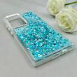 قاب گوشی Galaxy S23 Ultra سامسونگ اورجینال Fashion Case مگ سیف دار رزینی لنز کرومی شاین آبی کد 118835