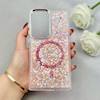 قاب گوشی Galaxy S23 Ultra سامسونگ اورجینال Fashion Case مگ سیف دار رزینی لنز کرومی شاین آبی کد 118836
