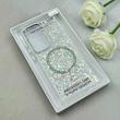 قاب گوشی Galaxy S23 Ultra سامسونگ اورجینال Fashion Case مگ سیف دار رزینی لنز کرومی شاین نقره ای کد 118837