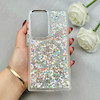 قاب گوشی Galaxy S23 Ultra سامسونگ اورجینال Fashion Case مگ سیف دار رزینی لنز کرومی شاین نقره ای کد 118837