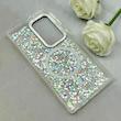 قاب گوشی Galaxy S23 Ultra سامسونگ اورجینال Fashion Case مگ سیف دار رزینی لنز کرومی شاین نقره ای کد 118837