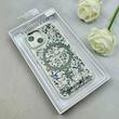 قاب گوشی iPhone 13 - iPhone 14 آیفون اورجینال Fashion Case مگ سیف دار رزینی لنز کرومی شاین مشکی کد 118843