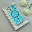 قاب گوشی iPhone 13 - iPhone 14 آیفون اورجینال Fashion Case مگ سیف دار رزینی لنز کرومی شاین آبی کد 118844
