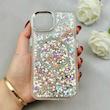قاب گوشی iPhone 13 - iPhone 14 آیفون اورجینال Fashion Case مگ سیف دار رزینی لنز کرومی شاین نقره ای کد 118845