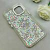 قاب گوشی iPhone 13 - iPhone 14 آیفون اورجینال Fashion Case مگ سیف دار رزینی لنز کرومی شاین نقره ای کد 118845