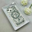 قاب گوشی iPhone 15 آیفون اورجینال Fashion Case مگ سیف دار رزینی لنز کرومی شاین مشکی کد 118866