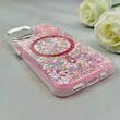 قاب گوشی iPhone 15 آیفون اورجینال Fashion Case مگ سیف دار رزینی لنز کرومی شاین صورتی کد 118868