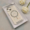 قاب گوشی iPhone 15 آیفون اورجینال Fashion Case مگ سیف دار رزینی لنز کرومی شاین نقره ای کد 118869