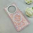 قاب گوشی Redmi Note 14 Pro 4G شیائومی اورجینال Fashion Case مگ سیف دار رزینی لنز کرومی شاین صورتی کد 118879