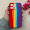 قاب گوشی iPhone 13 Pro آیفون سیلیکونی اورجینال رنگین کمانی پاک کنی درجه یک زیربسته محافظ لنز دار کد 119033