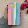 قاب گوشی iPhone 13 Pro آیفون سیلیکونی اورجینال رنگین کمانی پاک کنی درجه یک زیربسته محافظ لنز دار کد 119034