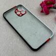 قاب گوشی iPhone 12 Pro آیفون سیلیکونی اورجینال رنگین کمانی پاک کنی درجه یک زیربسته محافظ لنز دار کد 119037