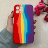 قاب گوشی iPhone 12 Pro آیفون سیلیکونی اورجینال رنگین کمانی پاک کنی درجه یک زیربسته محافظ لنز دار کد 119039