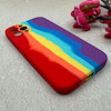 قاب گوشی iPhone 12 Pro آیفون سیلیکونی اورجینال رنگین کمانی پاک کنی درجه یک زیربسته محافظ لنز دار کد 119039