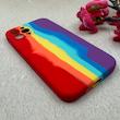 قاب گوشی iPhone 12 Pro آیفون سیلیکونی اورجینال رنگین کمانی پاک کنی درجه یک زیربسته محافظ لنز دار کد 119039