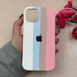 قاب گوشی iPhone 12 - iPhone 12 Pro آیفون سیلیکونی اورجینال رنگین کمانی پاک کنی درجه یک زیربسته محافظ لنز دار کد 119046