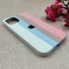 قاب گوشی iPhone 12 - iPhone 12 Pro آیفون سیلیکونی اورجینال رنگین کمانی پاک کنی درجه یک زیربسته محافظ لنز دار کد 119046