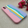 قاب گوشی iPhone 12 آیفون سیلیکونی اورجینال رنگین کمانی پاک کنی درجه یک زیربسته محافظ لنز دار کد 119047