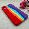 قاب گوشی iPhone 12 آیفون سیلیکونی اورجینال رنگین کمانی پاک کنی درجه یک زیربسته محافظ لنز دار کد 119050