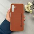 قاب گوشی Galaxy A25 سامسونگ اورجینال چرمی سخت Hard سوزنی نیلکین NILLKIN قهوه ای کد 119202