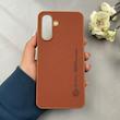 قاب گوشی Galaxy A26 سامسونگ اورجینال چرمی سخت Hard سوزنی نیلکین NILLKIN قهوه ای کد 119213