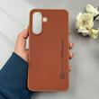 قاب گوشی Galaxy A36 سامسونگ اورجینال چرمی سخت Hard سوزنی نیلکین NILLKIN قهوه ای کد 119222