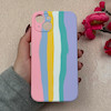قاب گوشی iPhone 13 آیفون سیلیکونی اورجینال رنگین کمانی پاک کنی درجه یک زیربسته محافظ لنز دار کد 119056