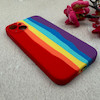 قاب گوشی iPhone 13 آیفون سیلیکونی اورجینال رنگین کمانی پاک کنی درجه یک زیربسته محافظ لنز دار کد 119057