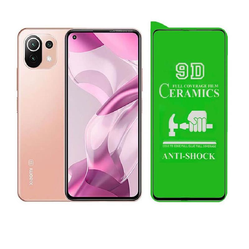 گلس شفاف Xiaomi Mi 11 Lite 4G - Mi 11 Lite 5G - Mi 11 Lite Ne شیائومی سرامیکی شیائومی مدل نشکن کد 130016