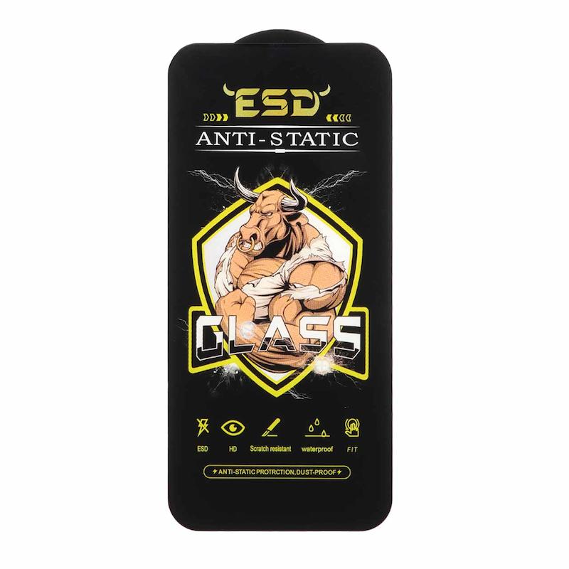 گلس گوشی iPhone 15 آیفون شیشه ای Bullfight بولفایت سری آنتی استاتیک Anti Static ESD اورجینال کد 130037