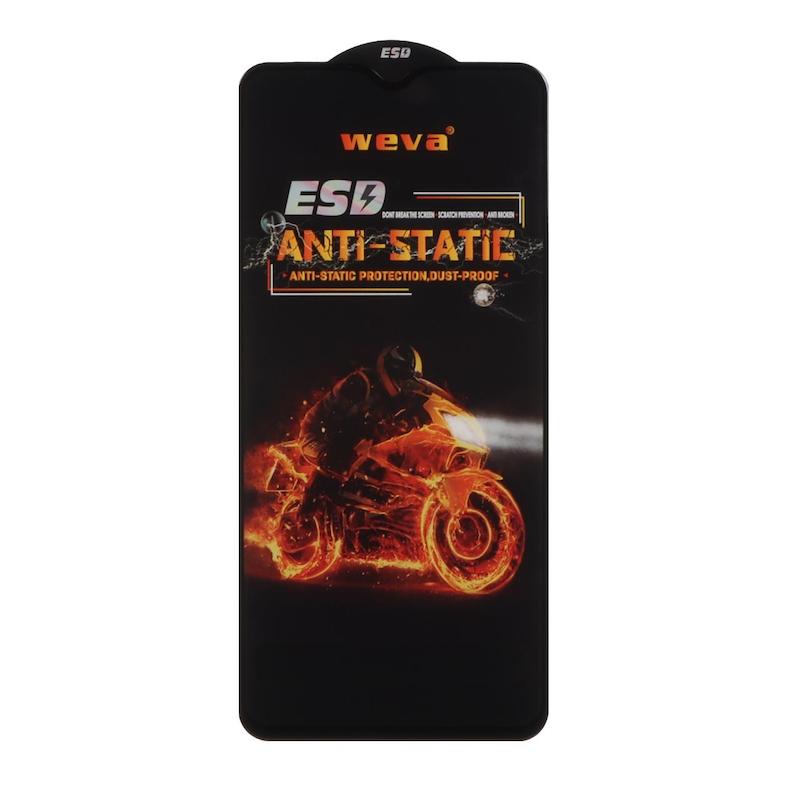 گلس گوشی Poco M3 - Redmi 9T شیائومی شیشه ای ESD ویوا WEVA مدل Anti Static اورجینال مشکی کد 130061