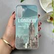 قاب گوشی Galaxy A15 سامسونگ فانتزی براق IMD الماسی لاکچری سخت HARD طرح LONDON کد 117512