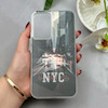 قاب گوشی Galaxy A54 سامسونگ فانتزی براق IMD الماسی لاکچری سخت HARD طرح NYC کد 117567